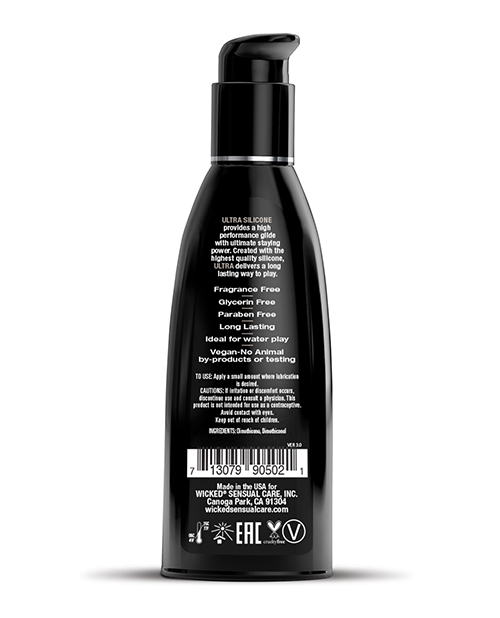 Thumbnail for Wicked Sensual Care Ultra Silicone Based Lubricant - 2 oz Fragrance Free