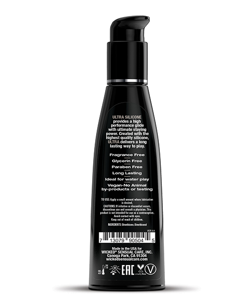 Thumbnail for Wicked Sensual Care Ultra Silicone Based Lubricant - 4 oz Fragrance Free