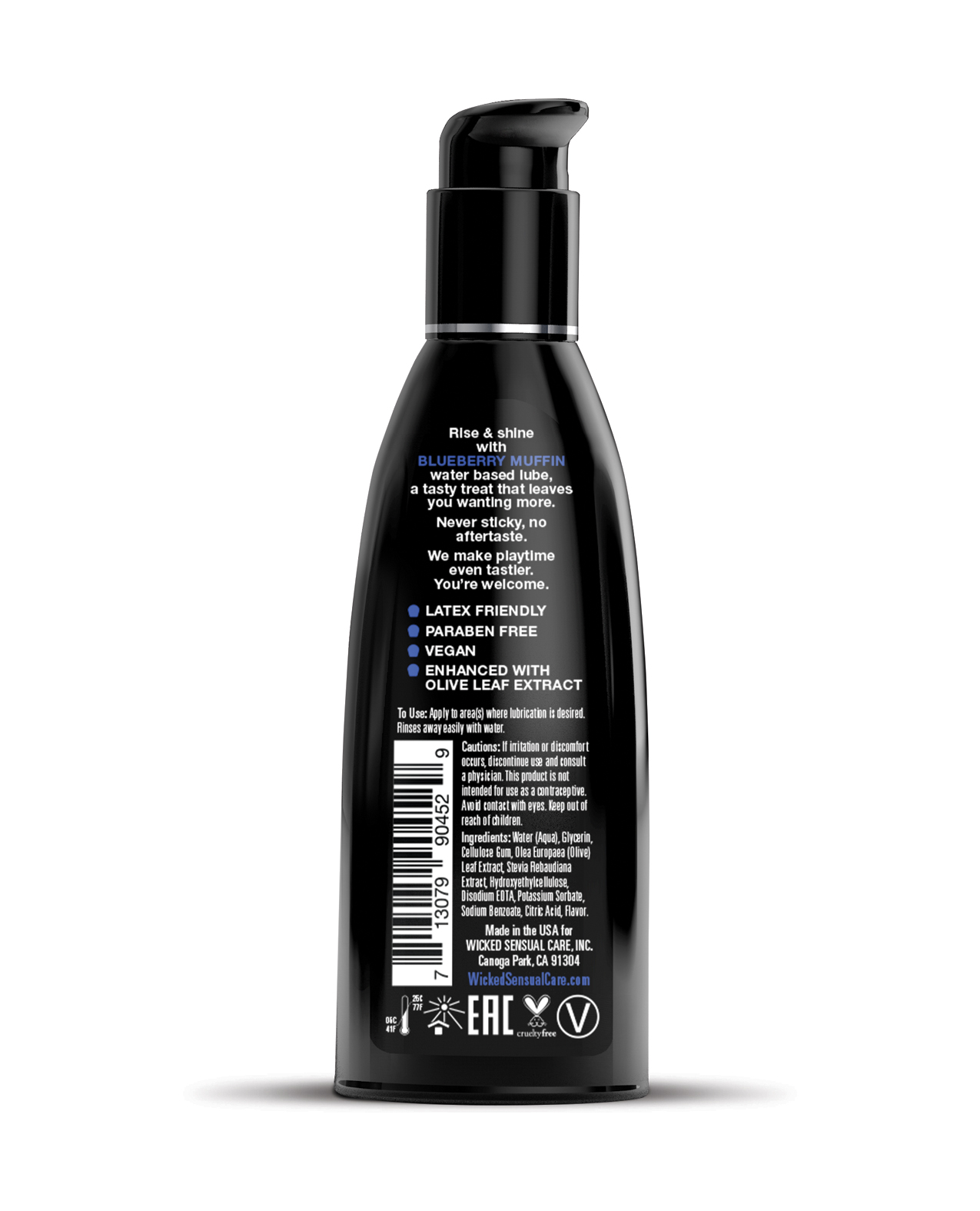 Thumbnail for Wicked Sensual Care Water Based Lubricant - 2 oz Blueberry Muffin