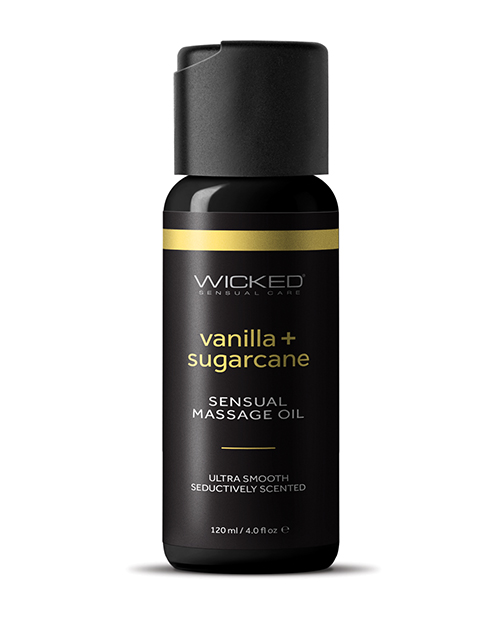 Wicked Sensual Care Vanilla &amp; Sugarcane Massage Oil - 4 oz