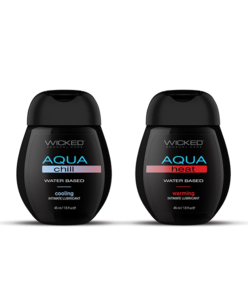 Thumbnail for Wicked Sensual Care Sensation Kit Cooling and Warming Water Based Lubricants - 1.5 oz Bottles