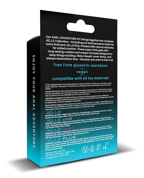 Thumbnail for Wicked Sensual Care Anal Adventure Kit - 1 oz Bottles