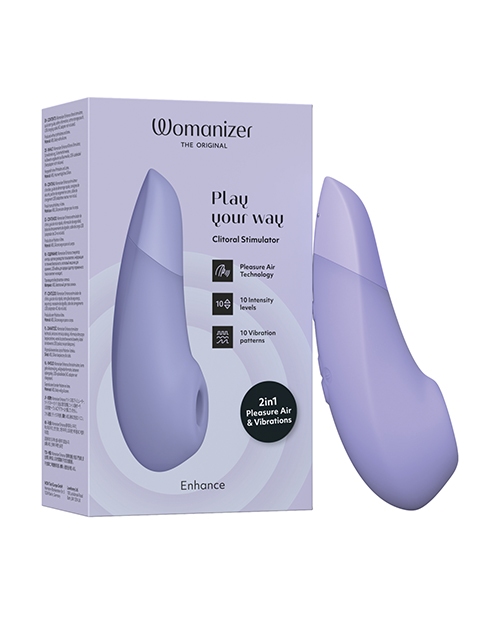 Womanizer Enhance 2 in 1 Pleasure Air &amp; Vibrations - Lilac