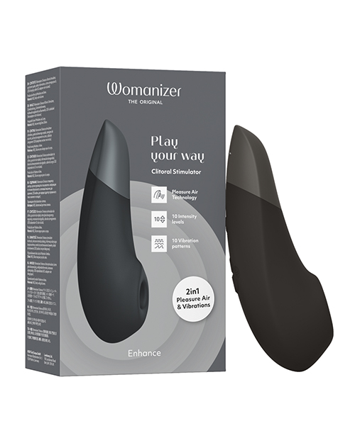 Womanizer Enhance 2 in 1 Pleasure Air &amp; Vibrations - Black