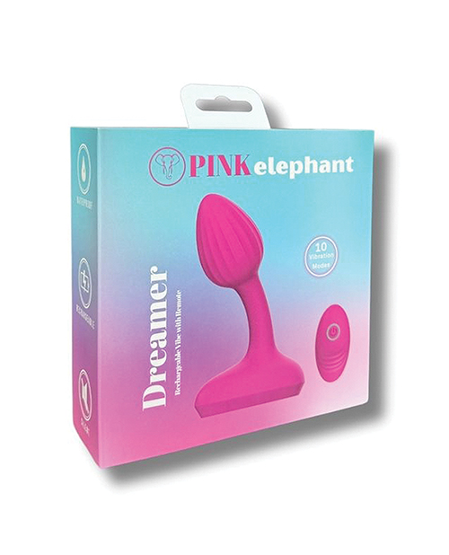Thumbnail for Pink Elephant Dreamer Rechargeable Vibe w/Remote - Pink
