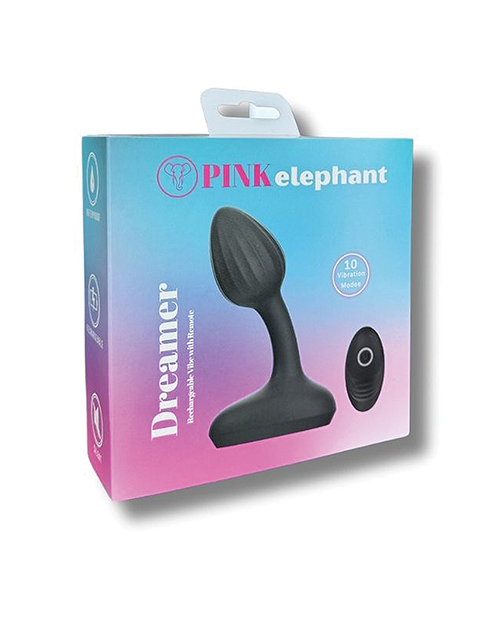Thumbnail for Pink Elephant Dreamer Rechargeable Vibe w/Remote - Black