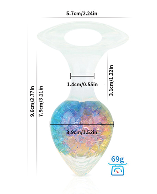 Thumbnail for Luxe Prism Medium Plug - Rainbow