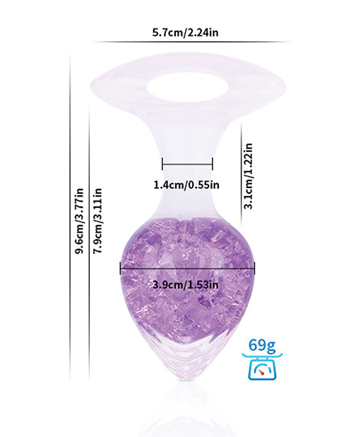 Thumbnail for Luxe Prism Medium Plug - Light Purple