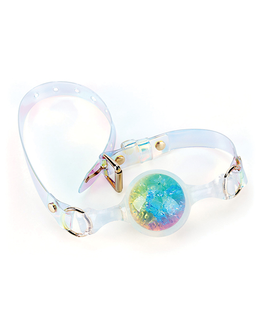Thumbnail for Luxe Prism Large Ball Gag - Rainbow