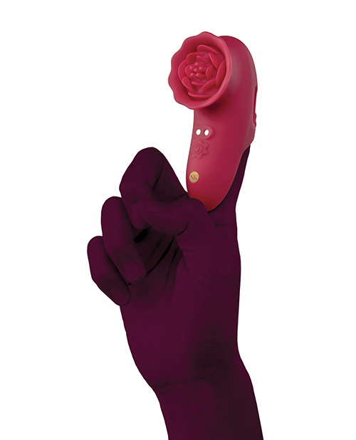 Thumbnail for Secret Kisses Rosegasm Playful Petal Finger Vibe - Red
