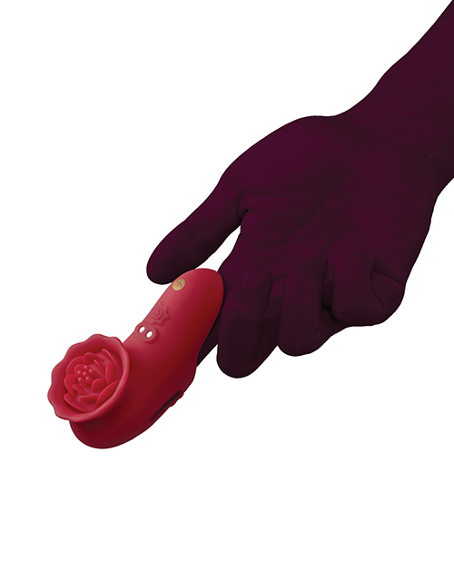 Thumbnail for Secret Kisses Rosegasm Playful Petal Finger Vibe - Red
