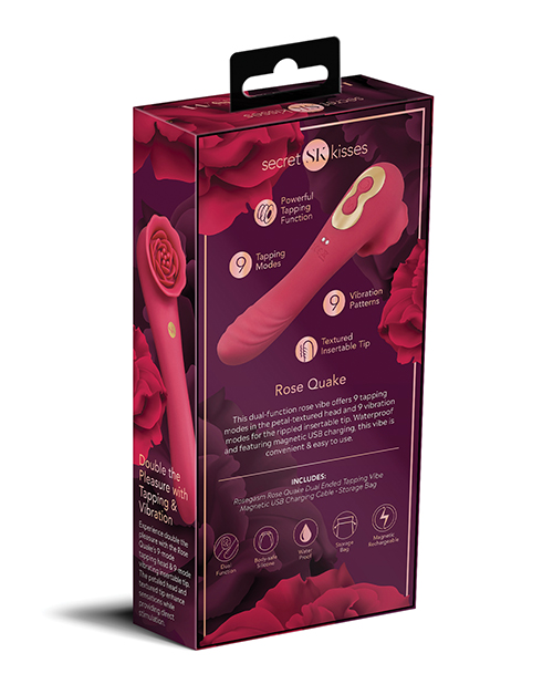 Thumbnail for Secret Kisses Rosegasm Rose Quake Dual Ended Tapping Vibe