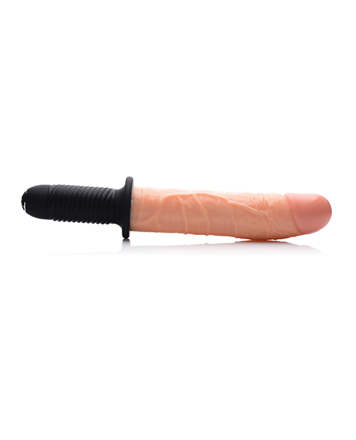 Thumbnail for Master Series Onslaught 13 Mode XL Vibrating Dildo Thruster - Light
