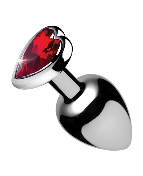 Thumbnail for Booty Sparks Red Heart Gem - Large Anal Plug