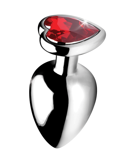 Thumbnail for Booty Sparks Red Heart Gem - Large Anal Plug