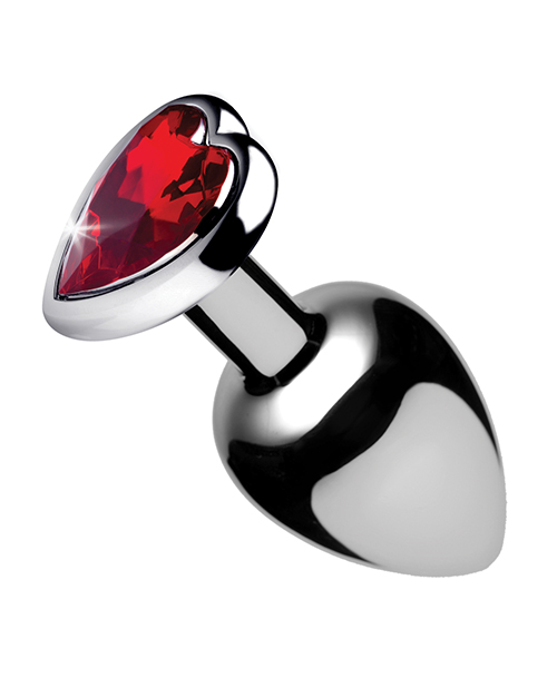 Thumbnail for Booty Sparks Red Heart Gem - Medium Anal Plug