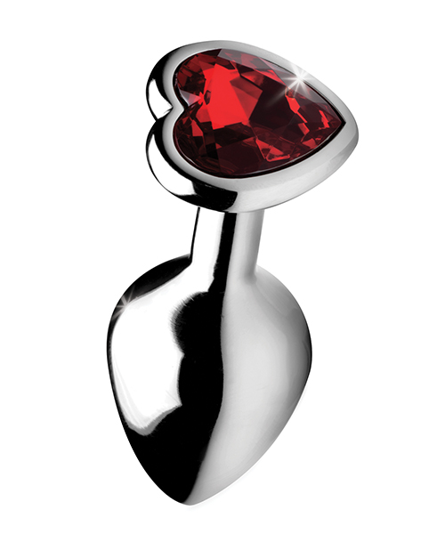 Thumbnail for Booty Sparks Red Heart Gem - Medium Anal Plug