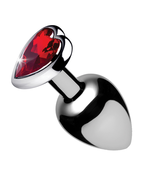 Thumbnail for Booty Sparks Red Heart Gem - Small Anal Plug