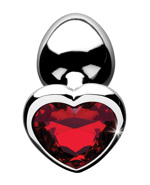 Thumbnail for Booty Sparks Red Heart Gem - Small Anal Plug