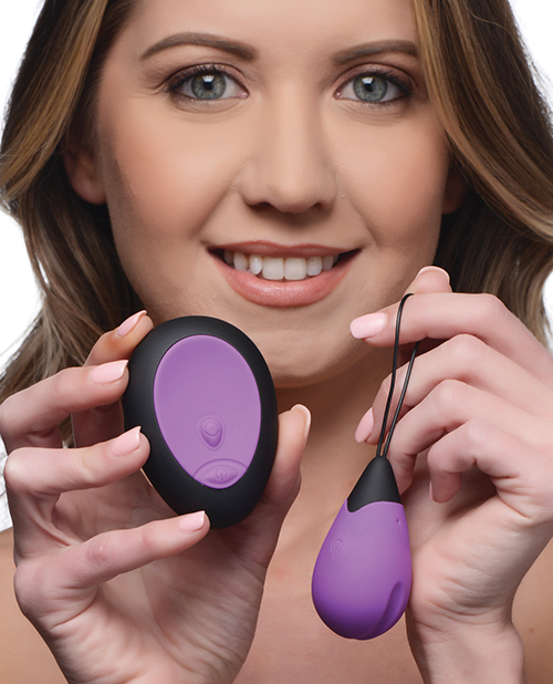 Thumbnail for Bang! 10X Silicone Vibrating Egg - Purple