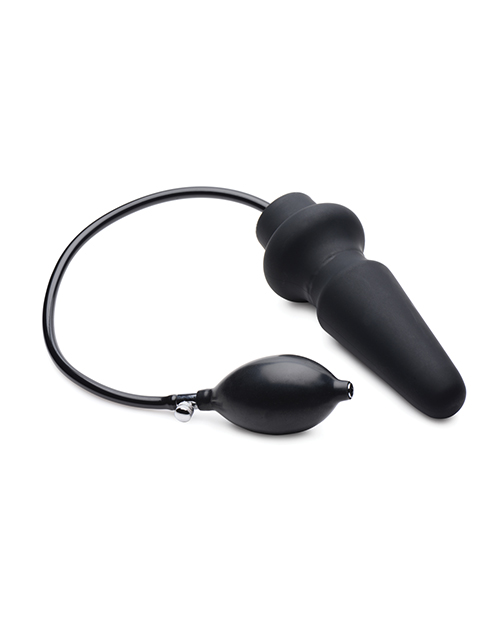 Thumbnail for Master Series Ass-Pand Inflatable Silicone Anal Plug - Black