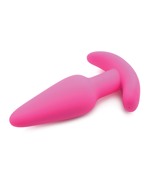Thumbnail for Bang! 21X Vibrating Silicone Butt Plug w/Remote - Pink