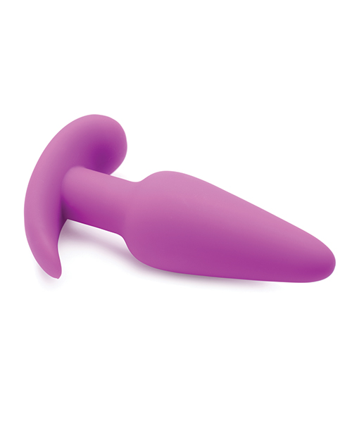 Thumbnail for Bang! 21X Vibrating Silicone Butt Plug w/Remote - Purple