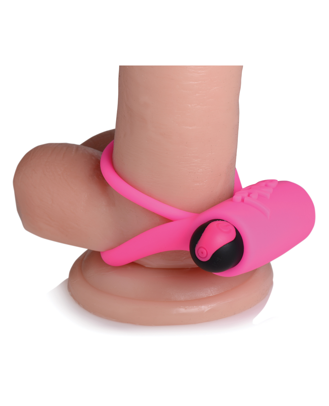Thumbnail for Bang! Vibrating Cock Ring &amp; Bullet w/Remote Control - Pink