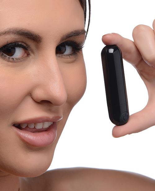 Thumbnail for Bang! 10X Rechargeable Vibrating Metallic Bullet - Black