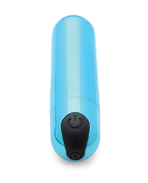 Thumbnail for Bang! 10X Rechargeable Vibrating Metallic Bullet - Blue