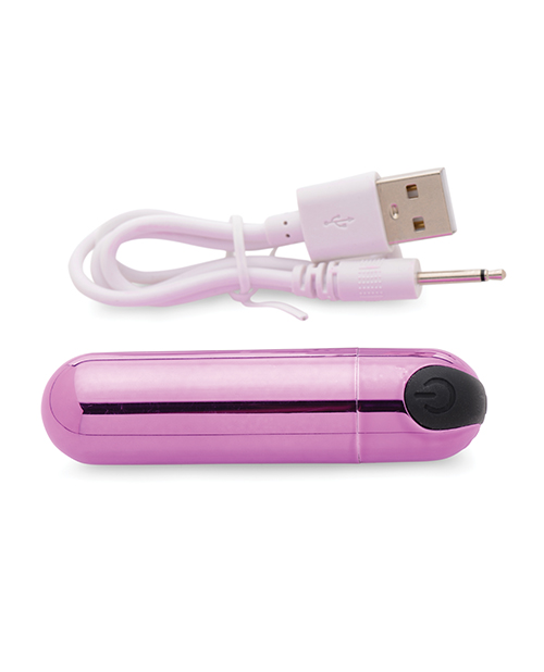 Thumbnail for Bang! 10X Rechargeable Vibrating Metallic Bullet - Purple