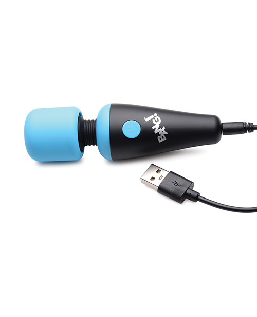 Thumbnail for Bang! 10X Vibrating Mini Silicone Wand - Blue