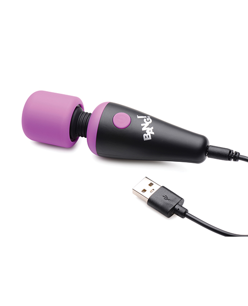 Thumbnail for Bang! 10X Vibrating Mini Silicone Wand - Purple