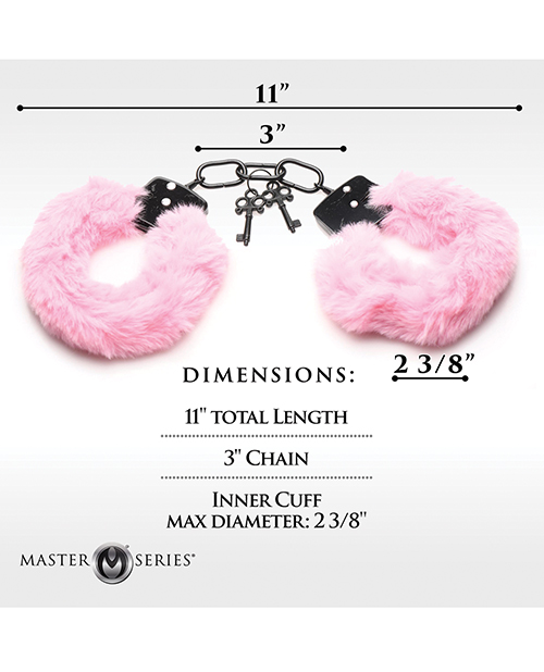 Thumbnail for Master Series Cuffed in Furry Handcuffs - Pink