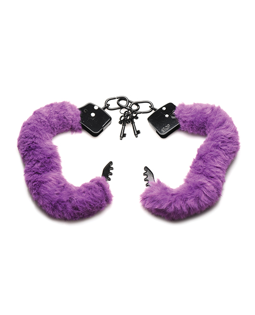Thumbnail for Master Series Cuffed in Furry Handcuffs - Purple