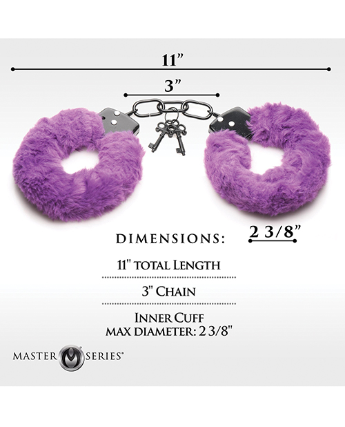 Thumbnail for Master Series Cuffed in Furry Handcuffs - Purple