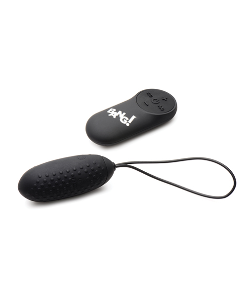 Thumbnail for Bang! 28X Nubbed Silicone Egg w/Remote Control - Black