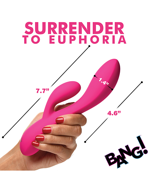 Thumbnail for Bang! 10X Flexible Silicone Rabbit - Pink