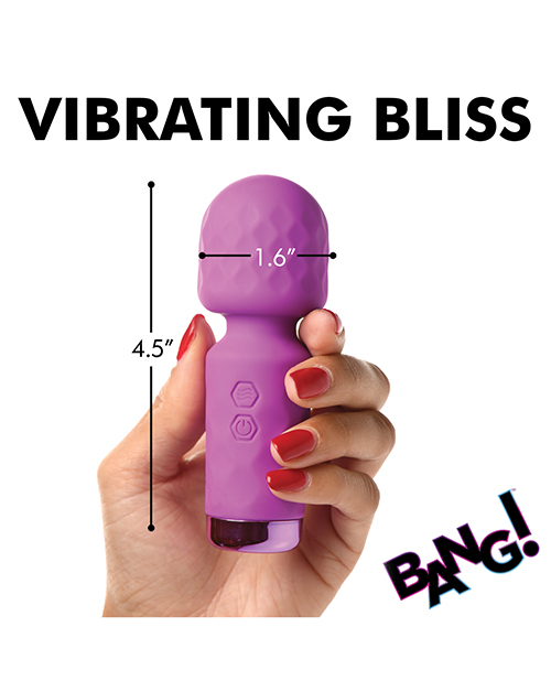 Thumbnail for Bang! 10X Mini Silicone Wand - Purple