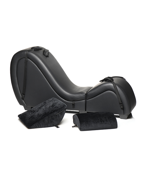 Thumbnail for Master Series Kinky Couch Detachable Sex Chaise Lounge - Black, Drop Ship Only Freight $89
