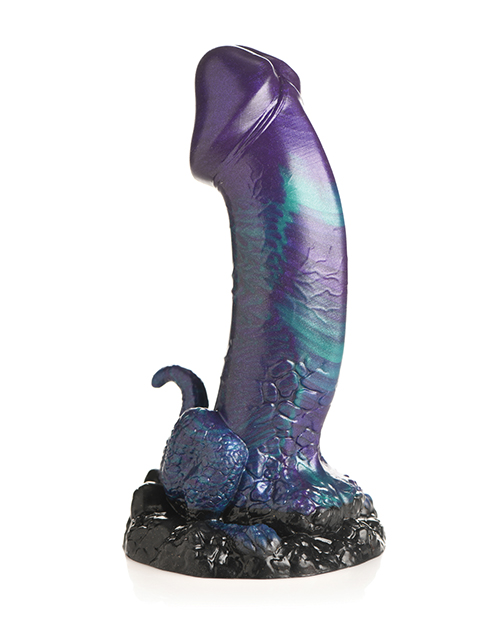 Thumbnail for Creature Cocks Dino Dick Silicone Dildo - Large Multi Color