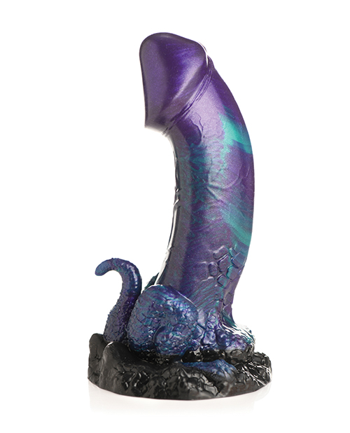 Thumbnail for Creature Cocks Dino Dick Silicone Dildo - Large Multi Color
