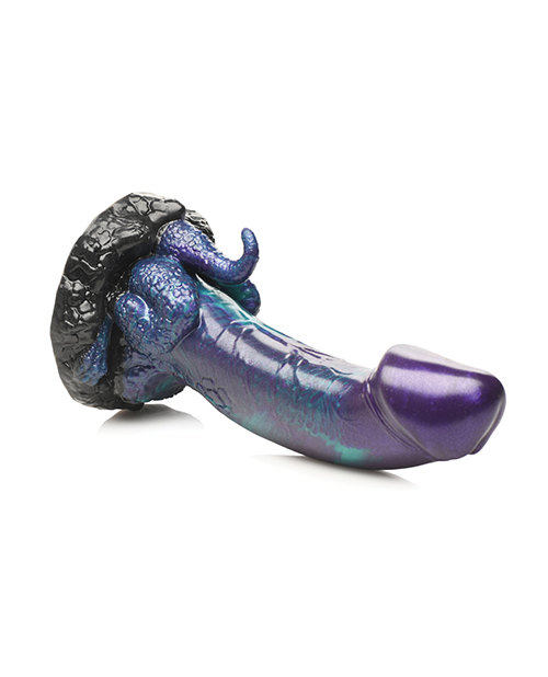 Thumbnail for Creature Cocks Dino Dick Silicone Dildo - Large Multi Color