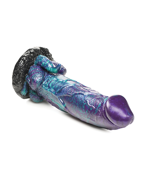 Thumbnail for Creature Cocks Dino Dick Silicone Dildo - XL Multi Color