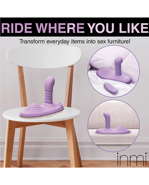 Thumbnail for Inmi Thrust N&apos; Grind Thrusting &amp; Vibrating Silicone Grinder - Purple