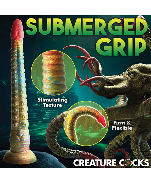 Thumbnail for Creature Cocks Tentacle Dick Silicone Dildo - Multi Color
