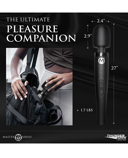 Thumbnail for Master Series Thunderstick Pro Wand Massager - Black