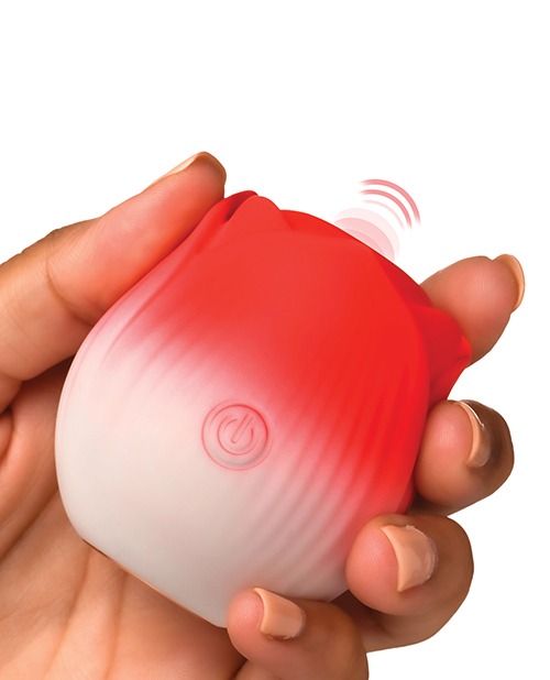 Thumbnail for Bloomgasm Pulsing Petals Throbbing Rose Stimulator - Red