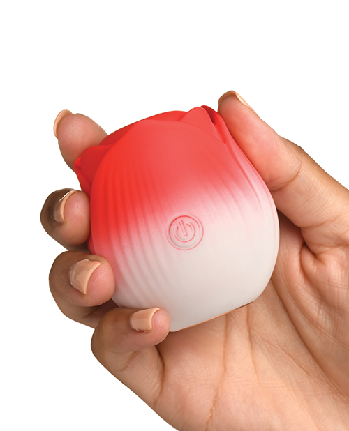 Thumbnail for Bloomgasm Pulsing Petals Throbbing Rose Stimulator - Red