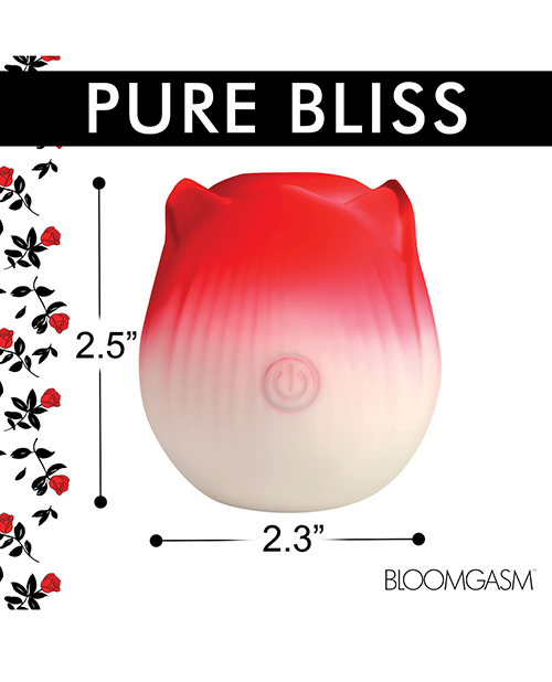 Thumbnail for Bloomgasm Pulsing Petals Throbbing Rose Stimulator - Red